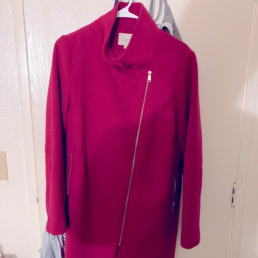 LOFT Dark Hot pink Peacoat